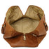 TL Voyager - Travel leather duffle bag with pocket on the back side - Small size